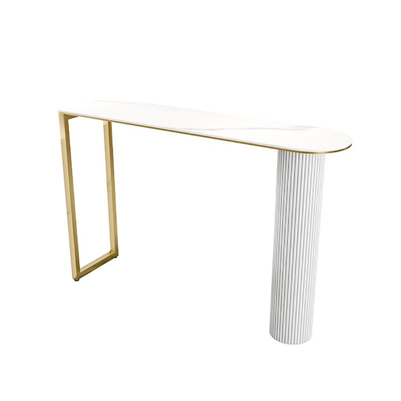 Stone Bar Table Modern Style Bistro Pub Table for Dining Room