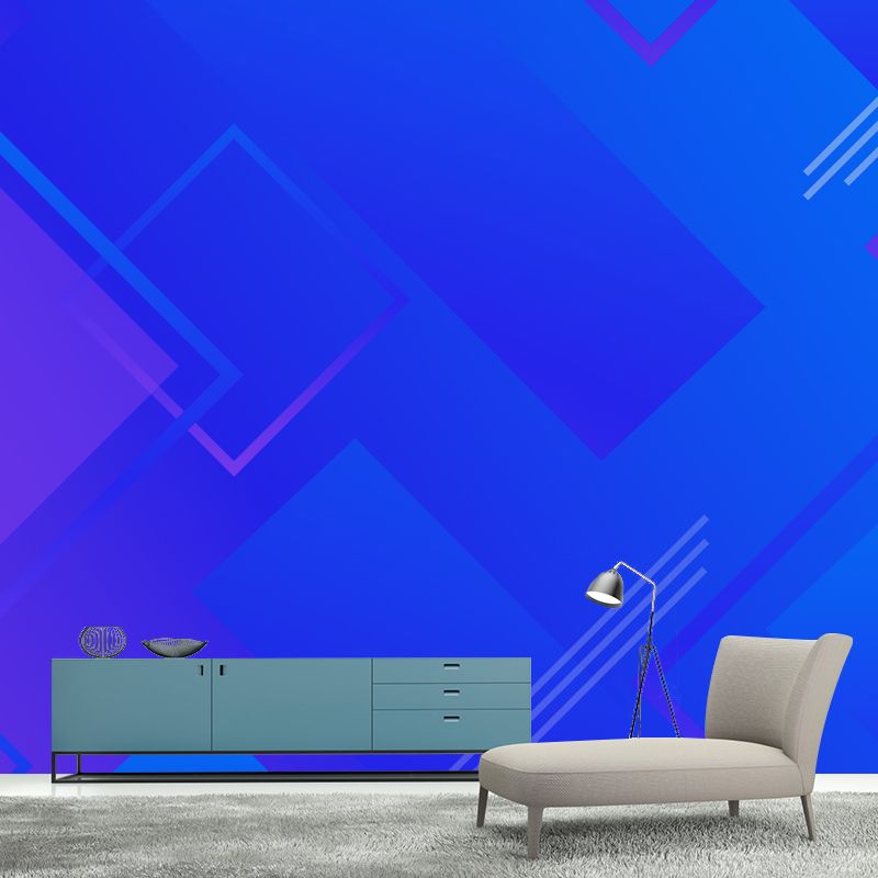 Minimalism Style Mural Wallpaper Stain-Proof Modernist Wall Decor for Bedroom