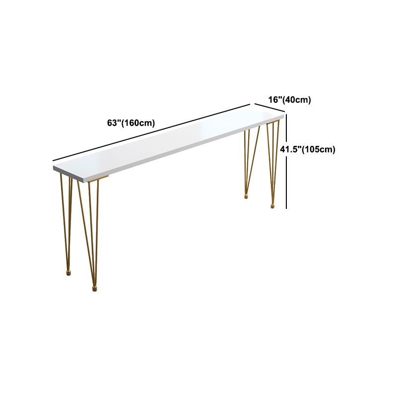 Glam 1/5/9 Pieces Counter Height Set Rectangle White Legs Indoor Pub Dining Set