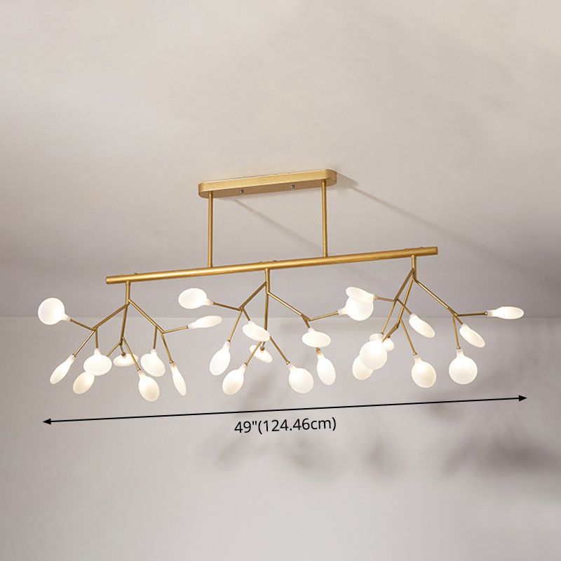 27 Lights Firefly Island Pendant Modern Acrylic Ceiling Lights for Dining Room
