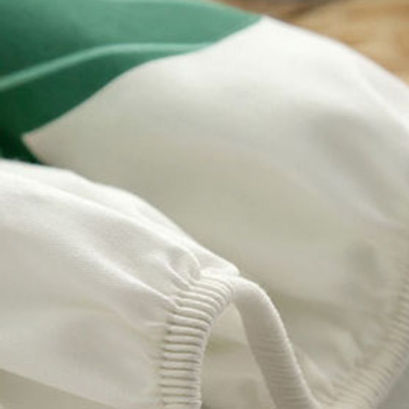 Printed Wrinkle Resistant Fitted Sheet Breathable Cotton Fitted Sheet