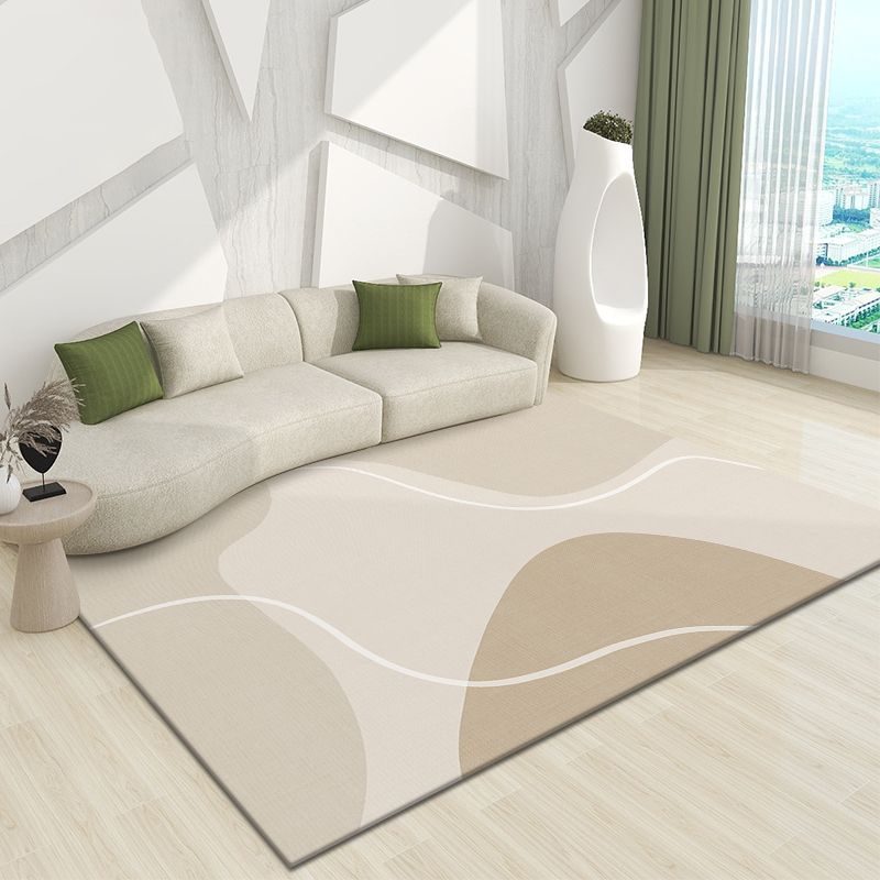 Black Nordic Carpet Polyester Line Carpet Stain Resistant Carpet for Drawing Room