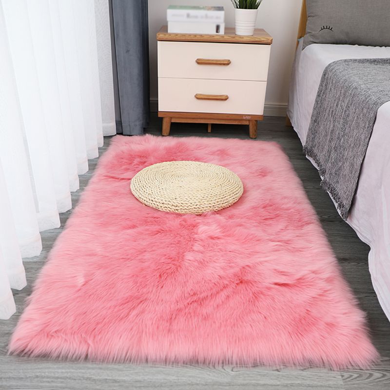 Comfort Simple Area Rug Shag Plain Indoor Carpet Polypropylene Washable Rug for Home Decoration