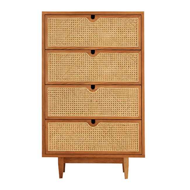 Pine Solid Wood Buffet Modern Natural Living Room Dining Buffet with Drawers