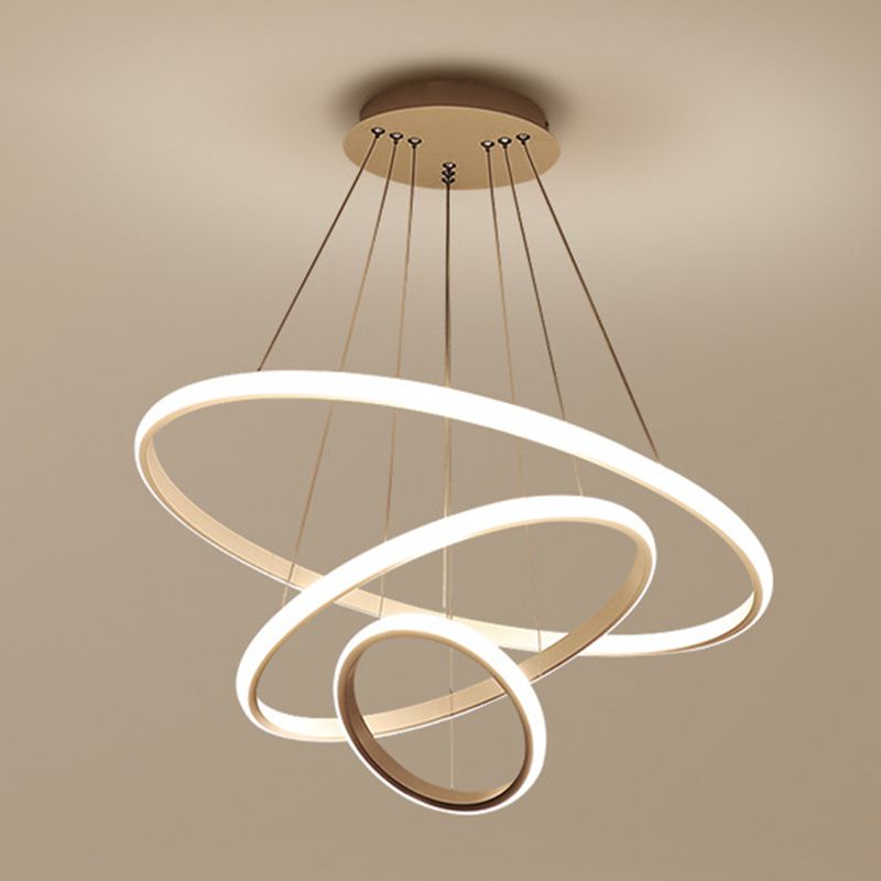 Rings Fissaggi di illuminazione a sospensione in metallo semplici apparecchi di illuminazione a sospensione camera da letto