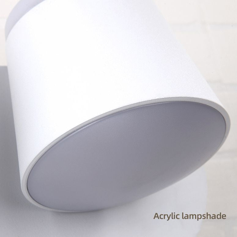 Modern Minimalist Style Half Cylinder Wall Light Sconces Acrylic Wall Lighting for Living Room