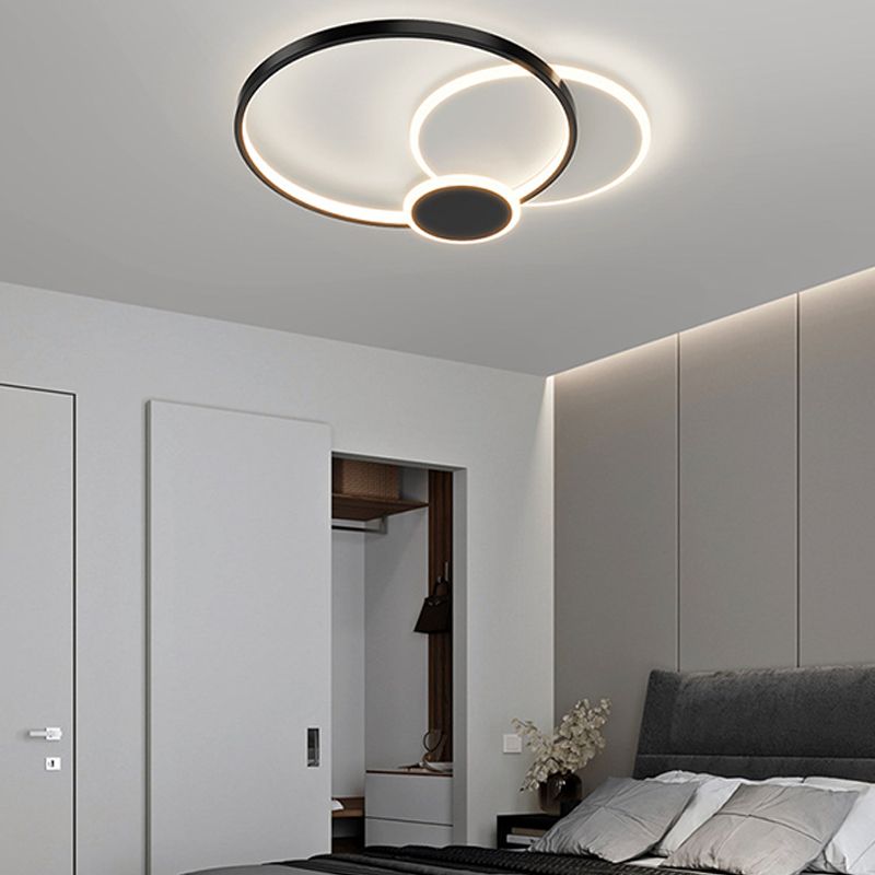 Creatieve Plafond Mount Light Fixture met Witte Acryl Shade voor Woonkamer