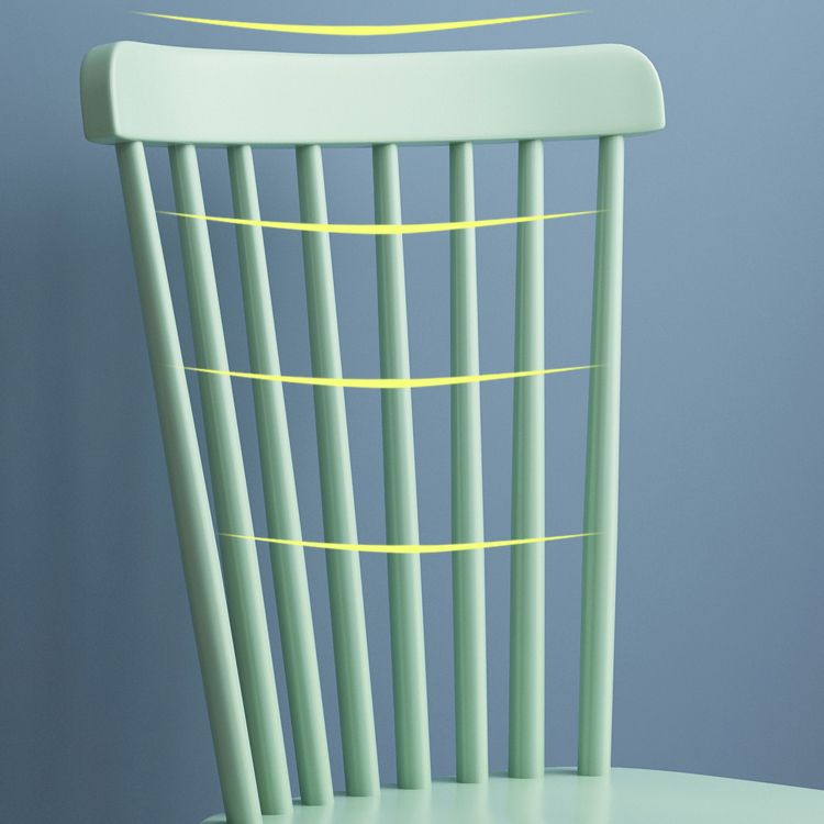 Chaise de salle à manger carrée en bois de cuisine contemporaine Windsor Back Dining Dining Side Fictor