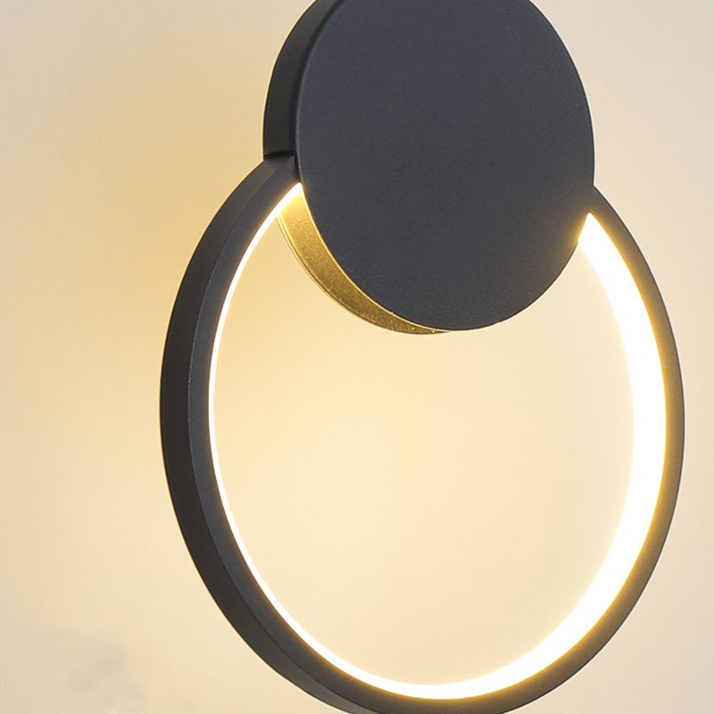 Contemporary Style Linear Shape Pendant Light Metal 1 Light Hanging Lamp in Black