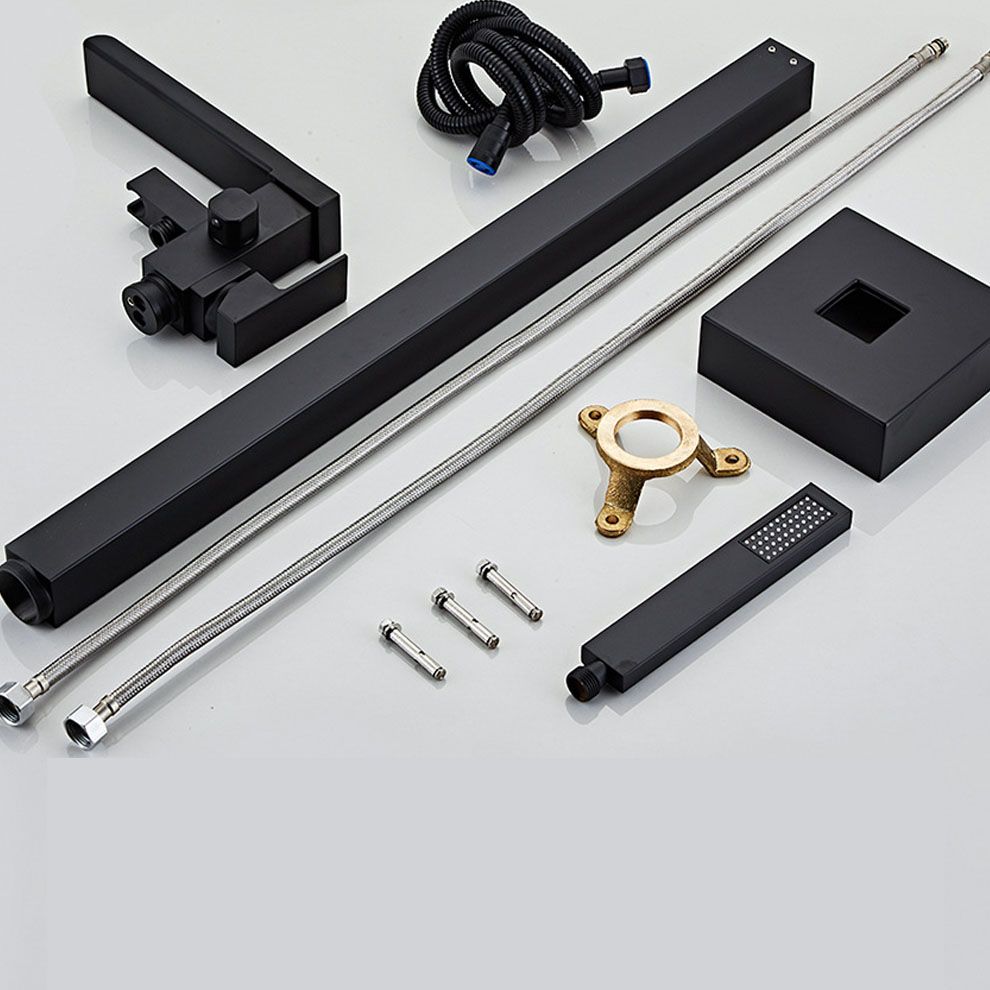 Floor Mounted Waterfall Freestanding Tub Filler Single Handle Freestanding Tub Filler Trim