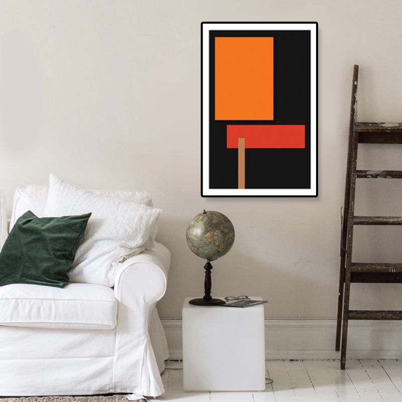 Contemporary Abstract Pattern Canvas Art Dark Color Corridor Wall Decor, Sizes Optional