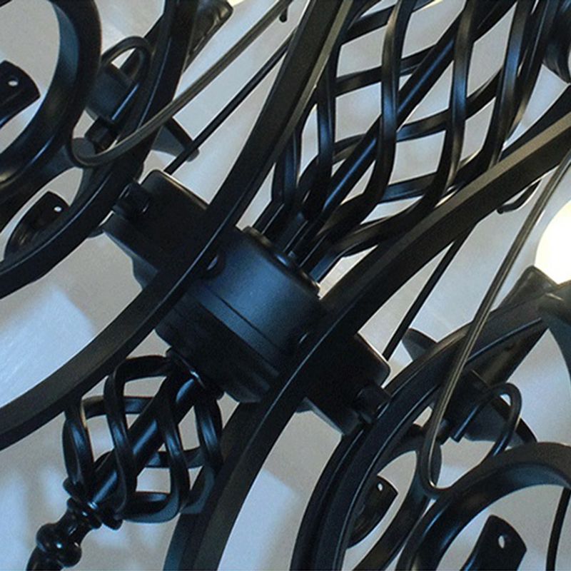 Luces de lámpara de araña únicas Fixros de luz colgante de metal tradicionales