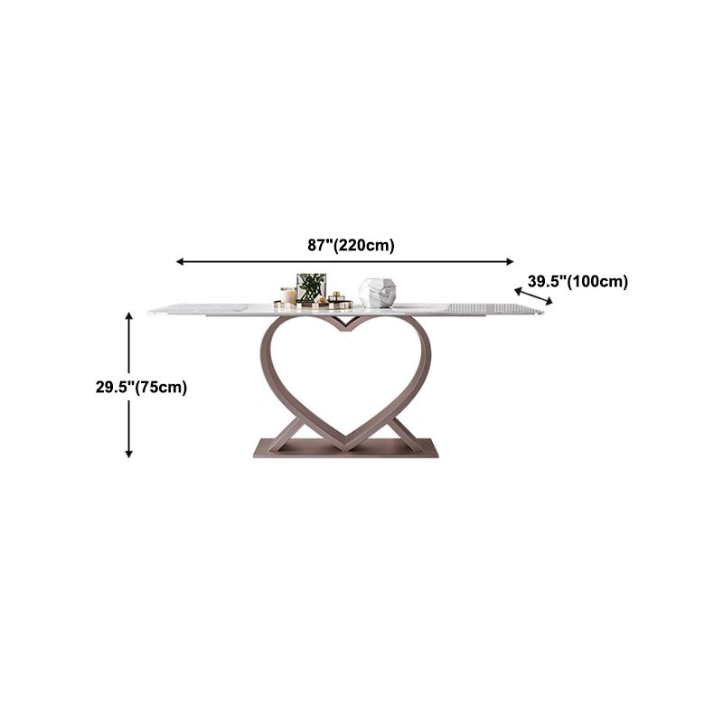 Designer Style Sintered Stone Top Dining Set Rectangle 1/4/6/7 Pieces Dining Table Set