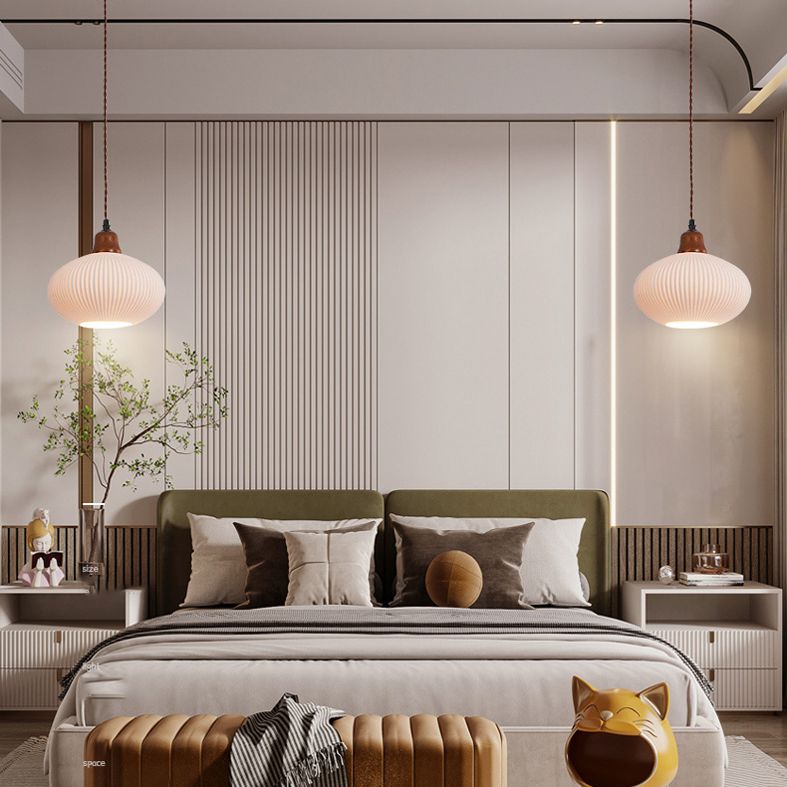 Modern Hanging Light Fixture Restaurant Suspension Lamp with Ceramic Shade