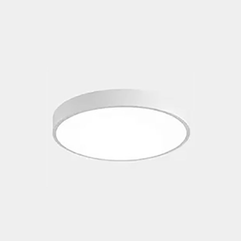 Lampada da soffitto a LED di forma rotonda stile moderno amaretto 1 luce da incasso con paralume in acrilico