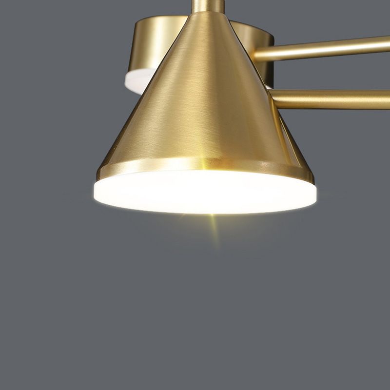 Brass Chandelier Lighting Postmodern Pendant Lamp for Living Room Dinning Room