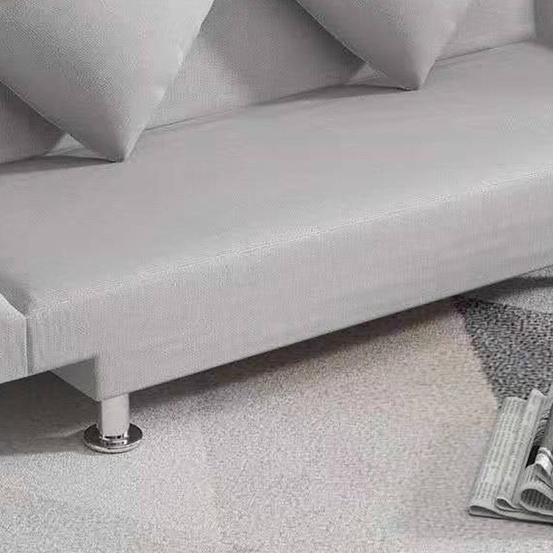 Modern Linen Sofa 23"W Tight Back Armless Couch for Living Room