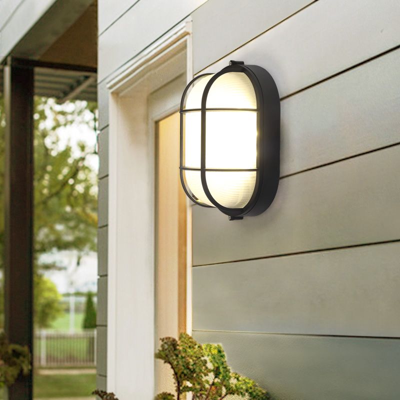 Plafonnier LED de style simple et moderne, luminaire d'extérieur antirouille à montage encastré