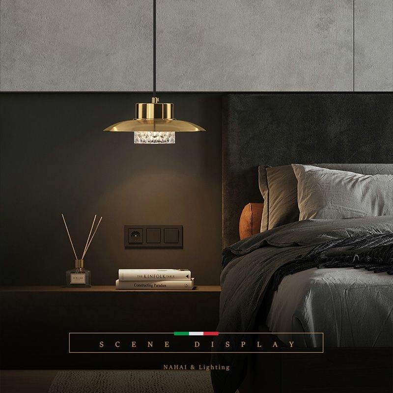 Geometrische Anhängerbeleuchtungskörper Moderne 1-Licht-Federlampe mit klarem Acrylschatten