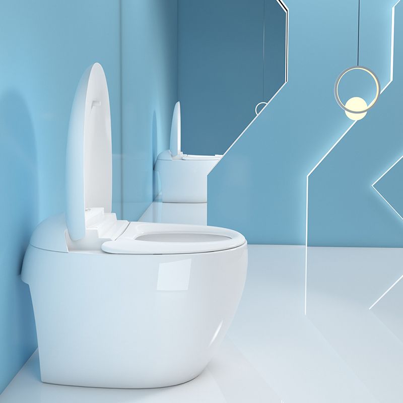 Modern Polished Finish Ceramic Toilet Indoor All-In-One Toilet Bowl