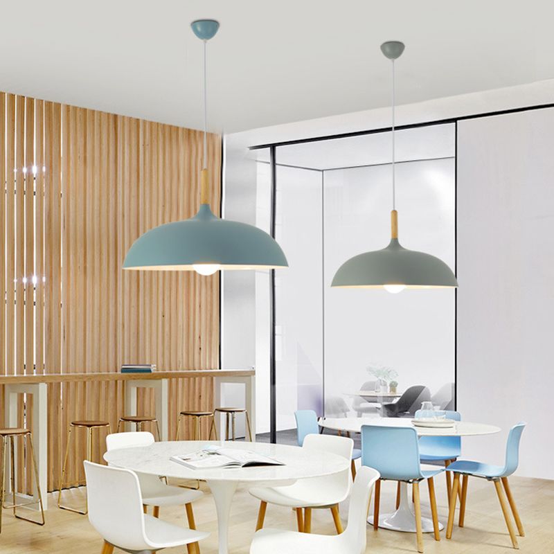 Nordic Hanging Light Colorful Metal Pendent Lighting Fixture for Sitting Room