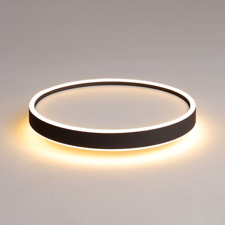 Metal Circular Flush mount Ceiling Lamp Minimalism Style LED Flush Mount Lighting for Bedroom