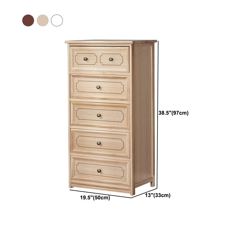 Rectangle Wood Side Cabinet Knobs Storage Cabinet with Drawer
