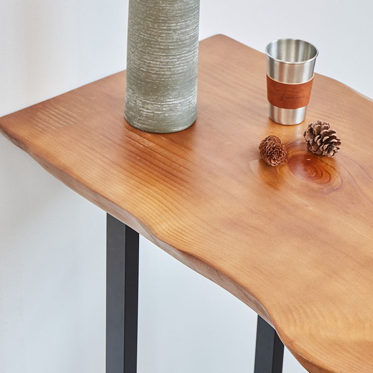 Luxury Rectangle Bar Table Set 1/2/4/5 Pieces Pine Wood Counter Table with Stools