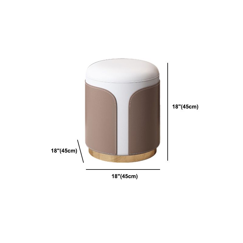 29.53" H Wood/Stone Vanity Table Stool Set 2/5 Drawers Dresser in Brown