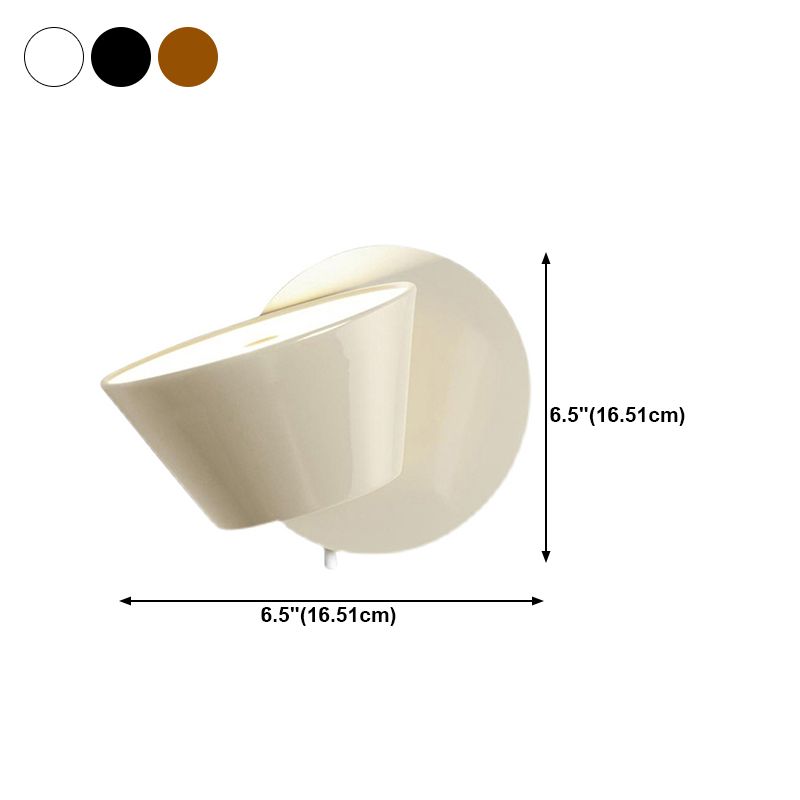 Nordic Style Metal Wall Light Colorful Rotatable Reading Wall Sconce for Bedroom