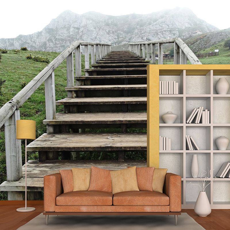 Space Extension Mildew Resistant Mural Wallpaper Bedroom Wall Decor