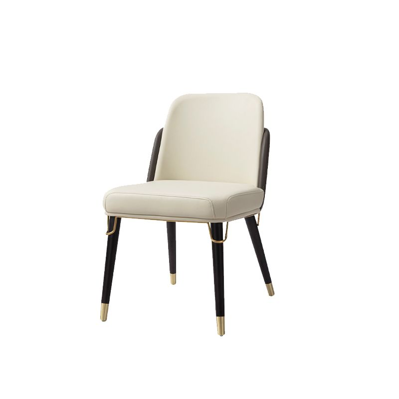 Contemporary Kitchen Dining Side Chair Faux Leather Parson Chair