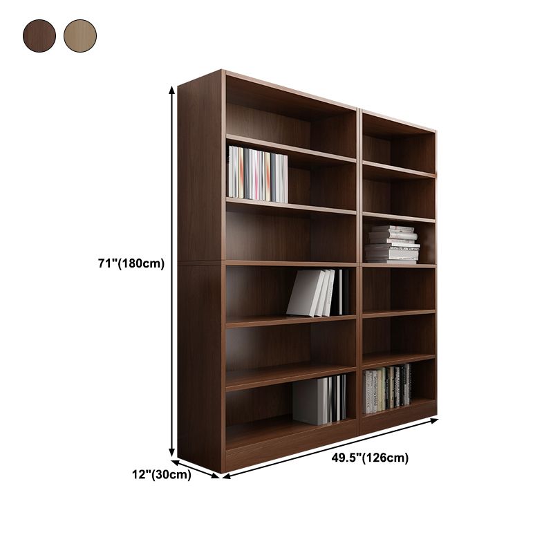 Closed Back Modern Style Bookshelf Wood Bookcase for Office Use