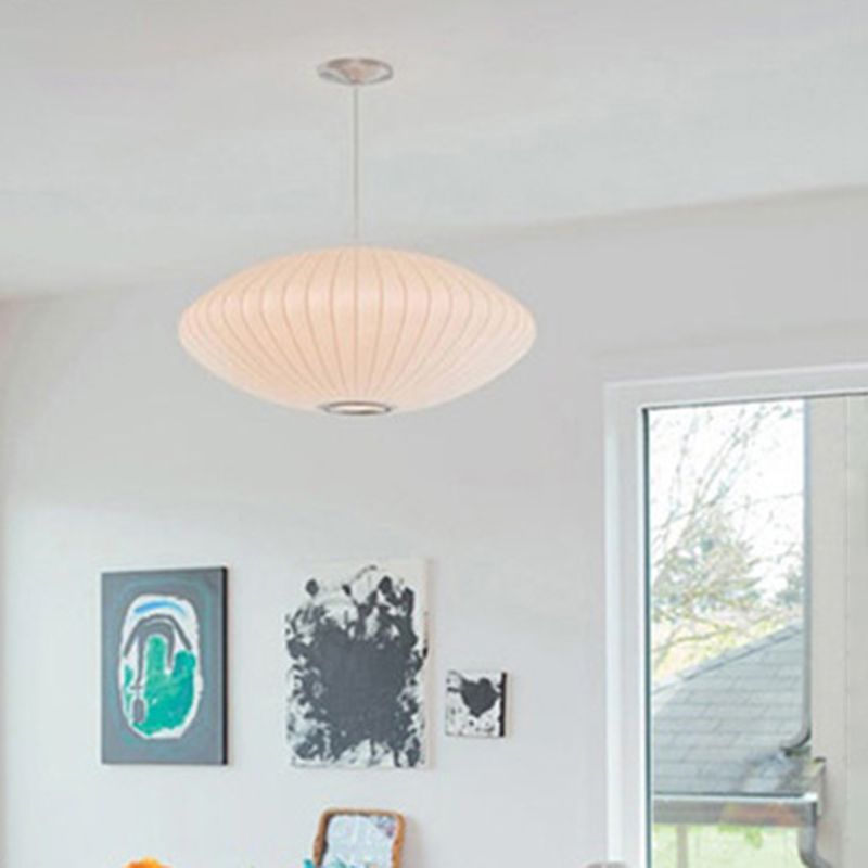 Silk 1-licht hangende lamp, Azië-stijl hanglampverlichting voor woonkamer