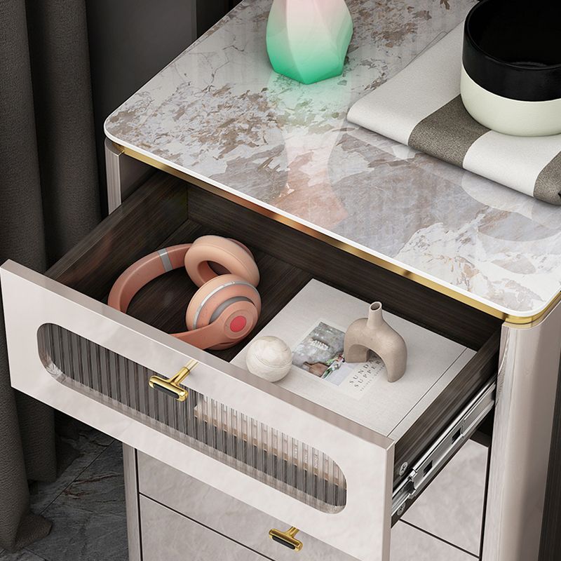 15.6-inch Width Glam Storage Chest Dresser Manufactured Wood Dresser