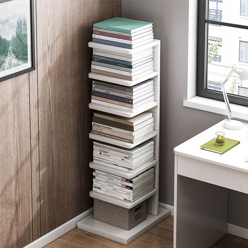 Modem & Contemporary Geometric Bookcase Wooden Book Shelf 11.8" Wide