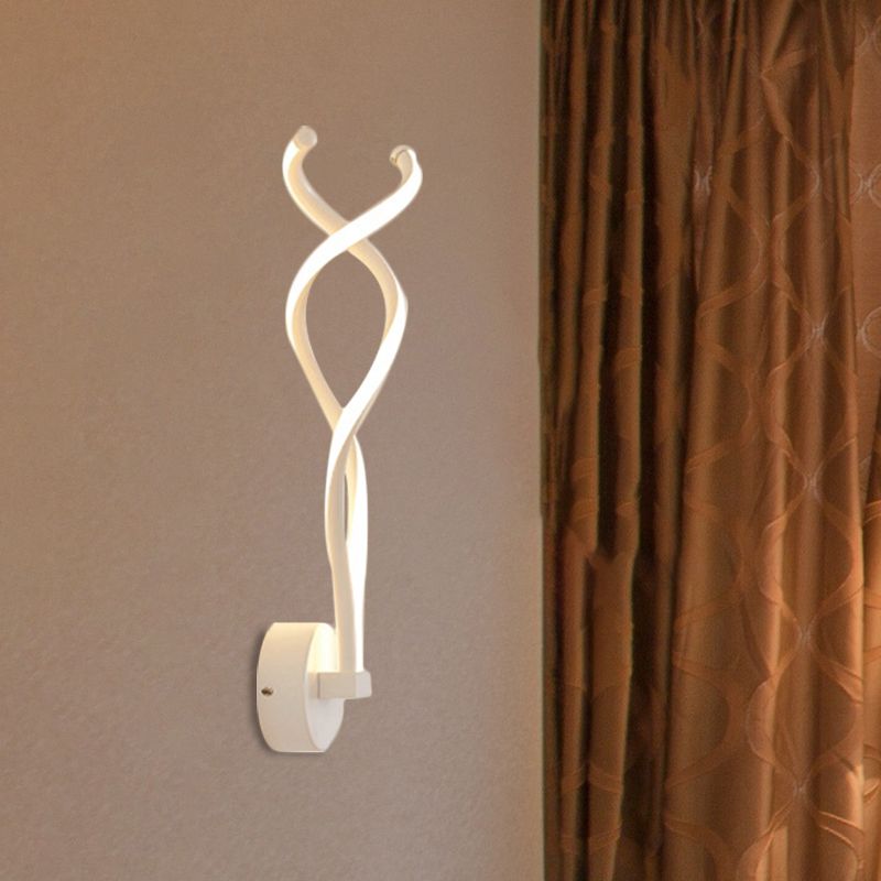 Minimalistisch gestuurde wandverlichting Wandel metalen woonkamer LED wandlamp in zwart/wit