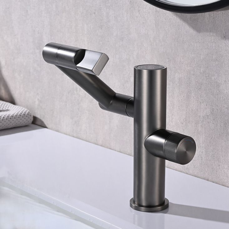 Waterfall Spout Basin Lavatory Faucet Modern Metal Lavatory Faucet