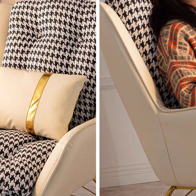 Modern Style Single Rocker Chair Waterproof Home Chair for Living Room