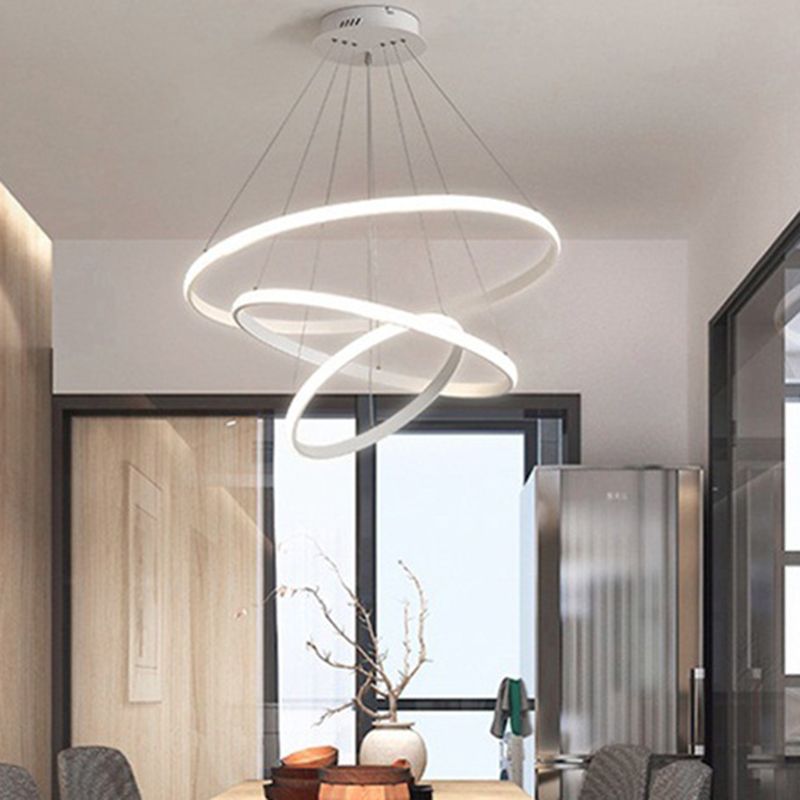 Moderne minimalisme stijl hanger kroonluchter licht metaal 3 licht plafond hanglampje voor woonkamer