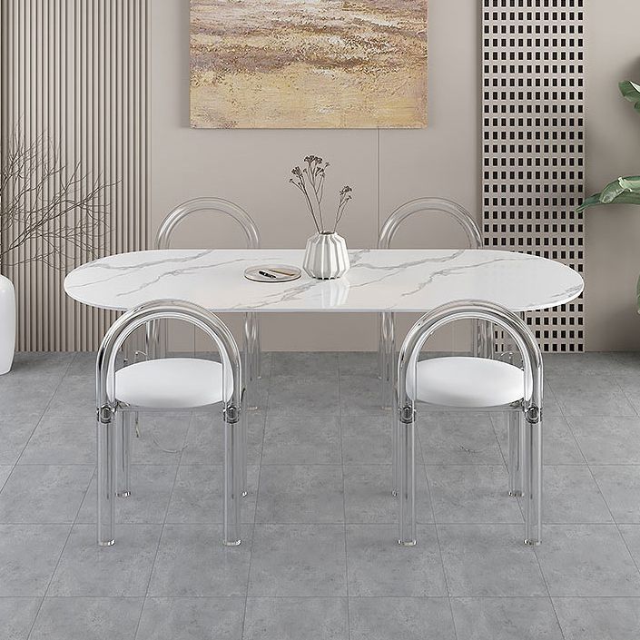 Modern 1/5 Pieces Dining Set Stone Dining Table for Dining Room