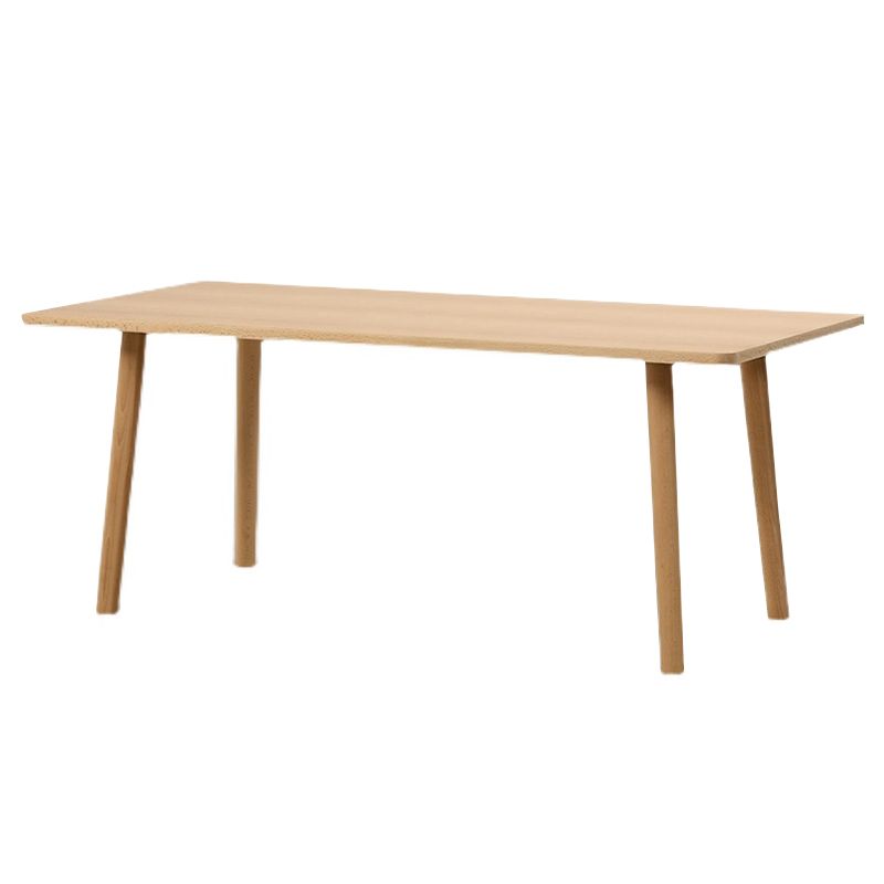 Mesa de pino rectangular moderno de madera maciza para cocina y comedor