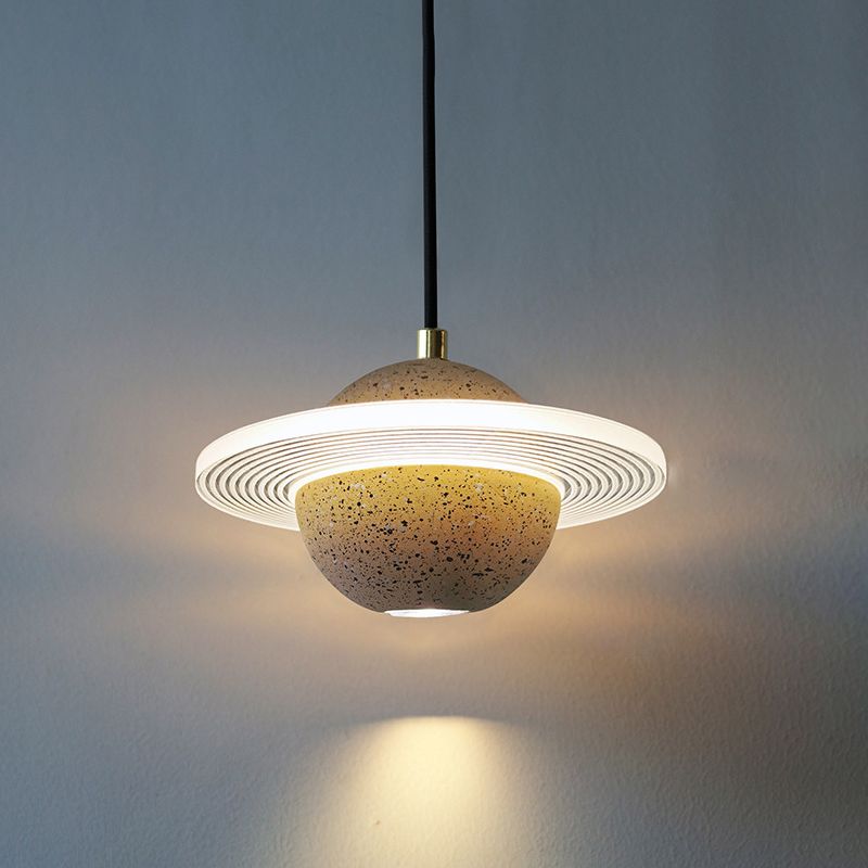 Runden Lichthänger moderner Zement 1 Leuchte LED Hanging Leuchten
