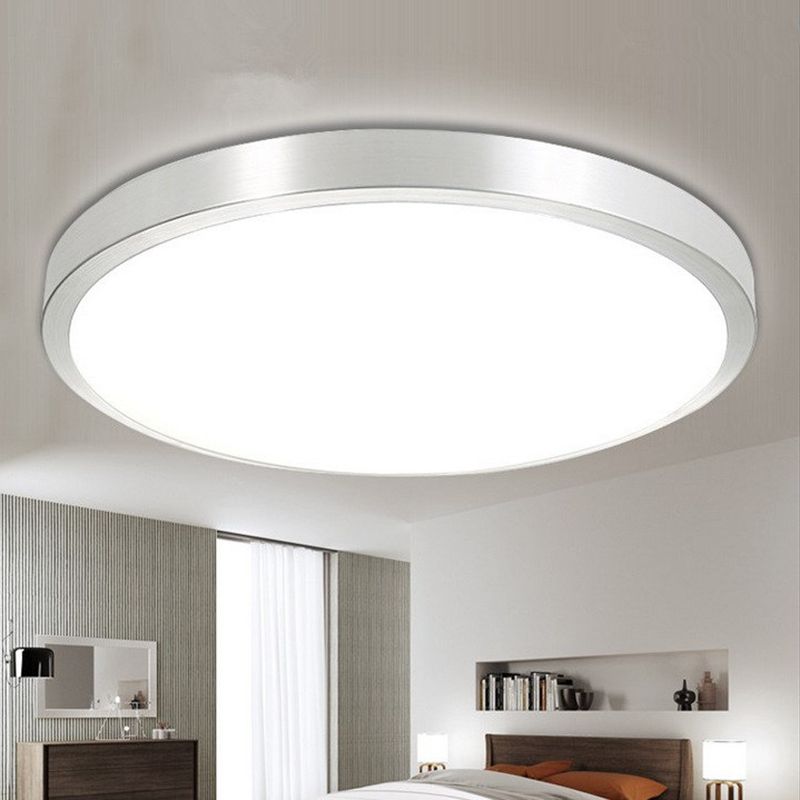 Round 1-Light Flush Mount Ceiling Lights Acrylic Modern Style Flush Ceiling Light Fixtures