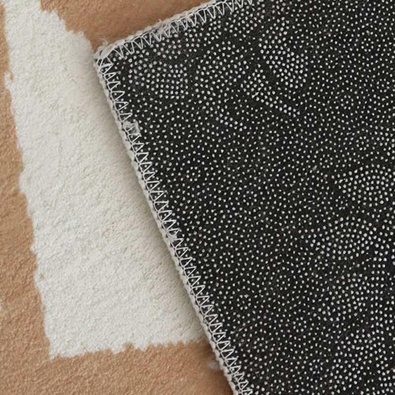 Fancy Yellow Carpet Geometric Print Polyester Area Rug Anti-Slip Area Rug for Home Decor