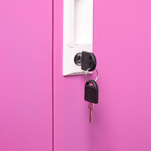 Non-Hanging Armoire with Lock Contemporary Storage Cabinet for Home