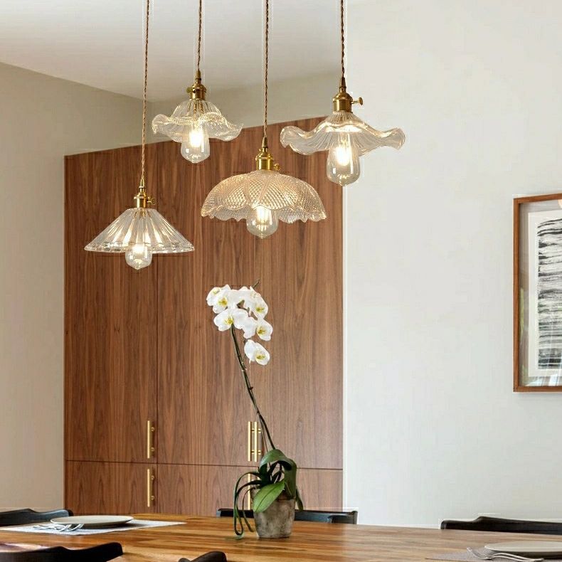 Moderne stijl geometrische down Lighting Glass 1 lichthangende plafondlampen