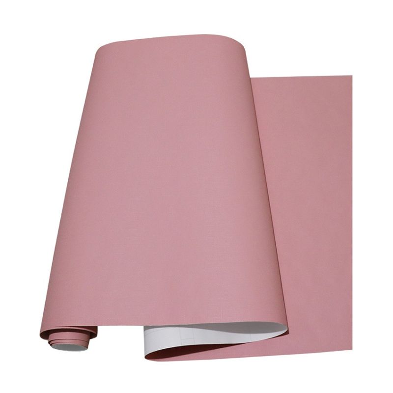 Minimal Girls Wallpaper with Solid Pattern Pastel Color Pick-Up Sticks Wall Covering, Easy to Remove