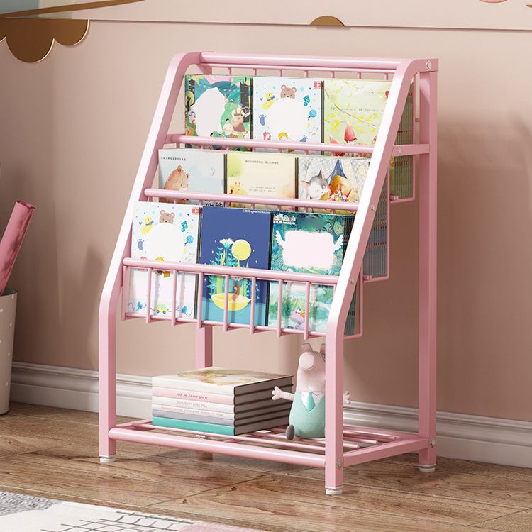 Metal Ladder Bookcase Vertical Shelf Bookcase for Study Room