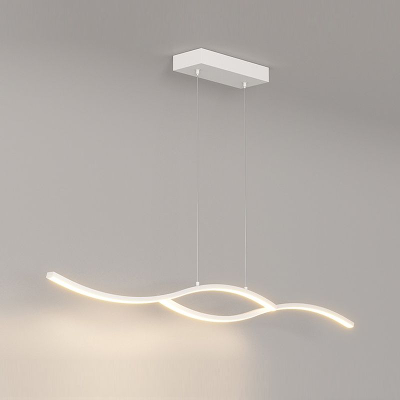 Contemporary Ceiling Light LED Black/White Kitchen Island Lighting for Dining Room